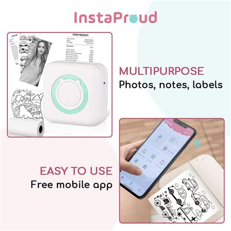 Print Your Memories Anywhere with Instaproud Portable Sticker Printer